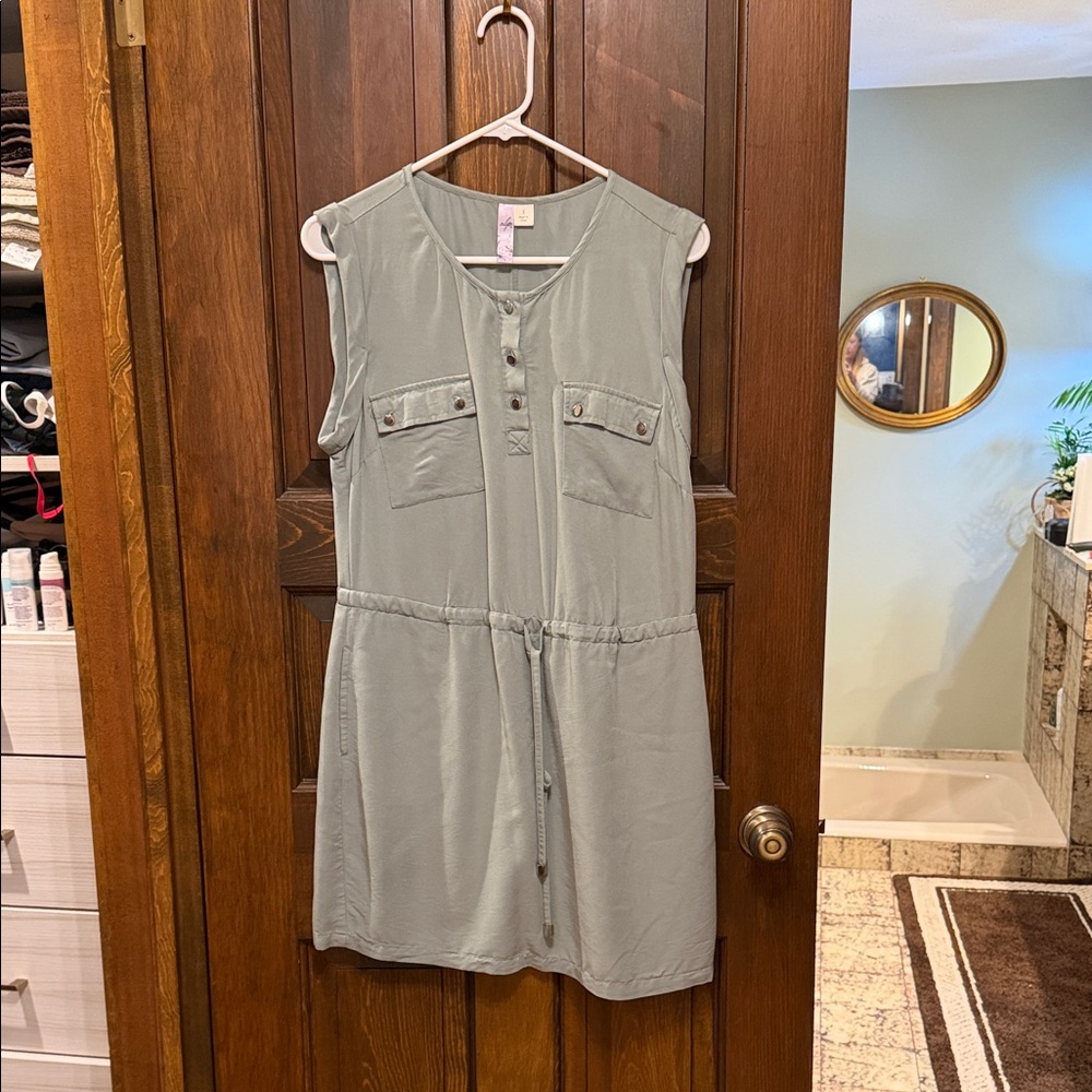 Alya Sage Green Mini Dress